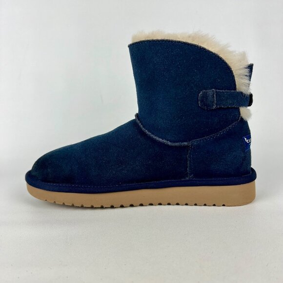 Koolaburra Womens Remley Mini Blue Suede Ankle Boot Winter Snow 1105809 size 7 - Picture 8 of 16